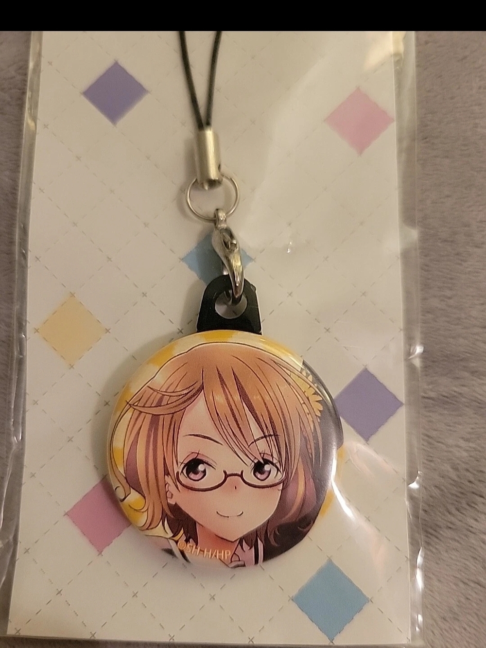 Anime Kawaii HANAYAMATA Can Badge Strap Rare Machi Tokiwa Character Profile